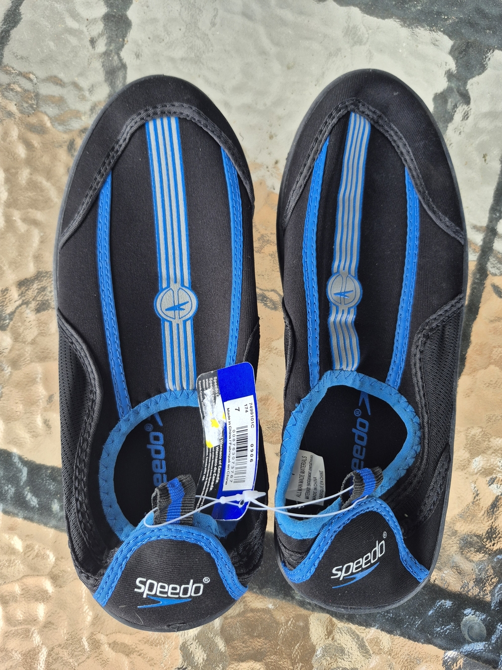 Speedo Black & Blue Water Shoes